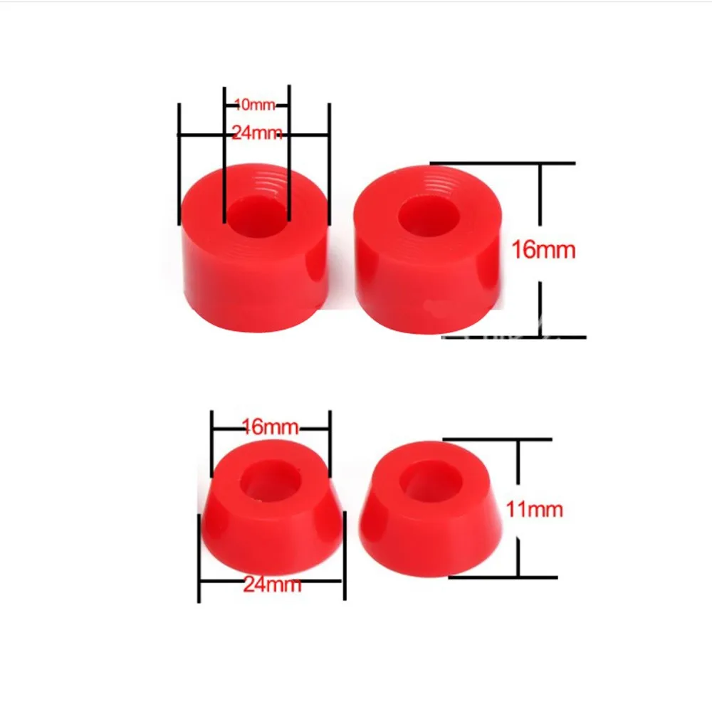 1set Skateboards Shock Suit Kit Skate Board & Parts 90a Hard Longboard Pivot Tube Accessories Cups Rubber