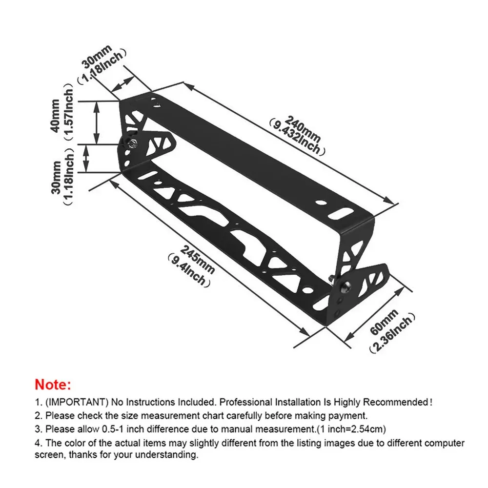 Universal Aluminum Car Adjustable Rotating Car License Plate Frame Holder Solid License Plates Frames Frame for Car Number
