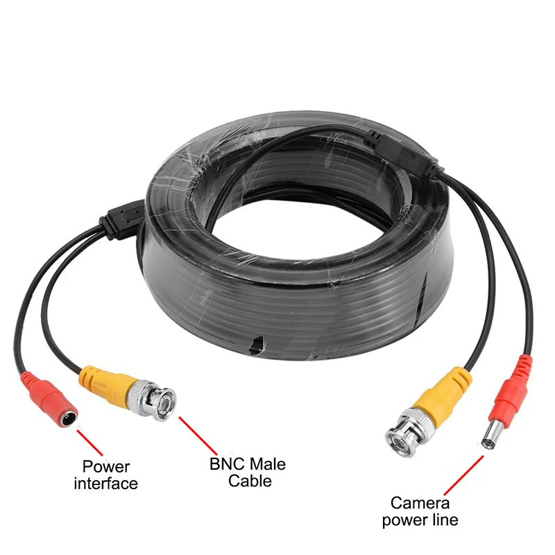 BNC CCTV Accessory BNC Video Power Cable 5M for Analog AHD CCTV Surveillance Camera Security System