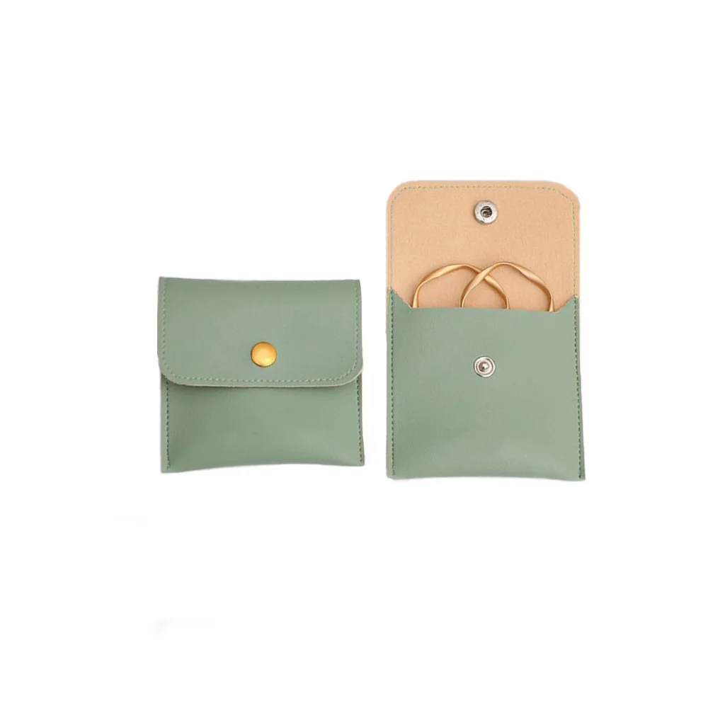 PU Leather Jewelry Bag Jewelry Storage Bag Coin Purse Card Holder Earrings Bracelet Storage Ring Bag Jewelry Storage Bag