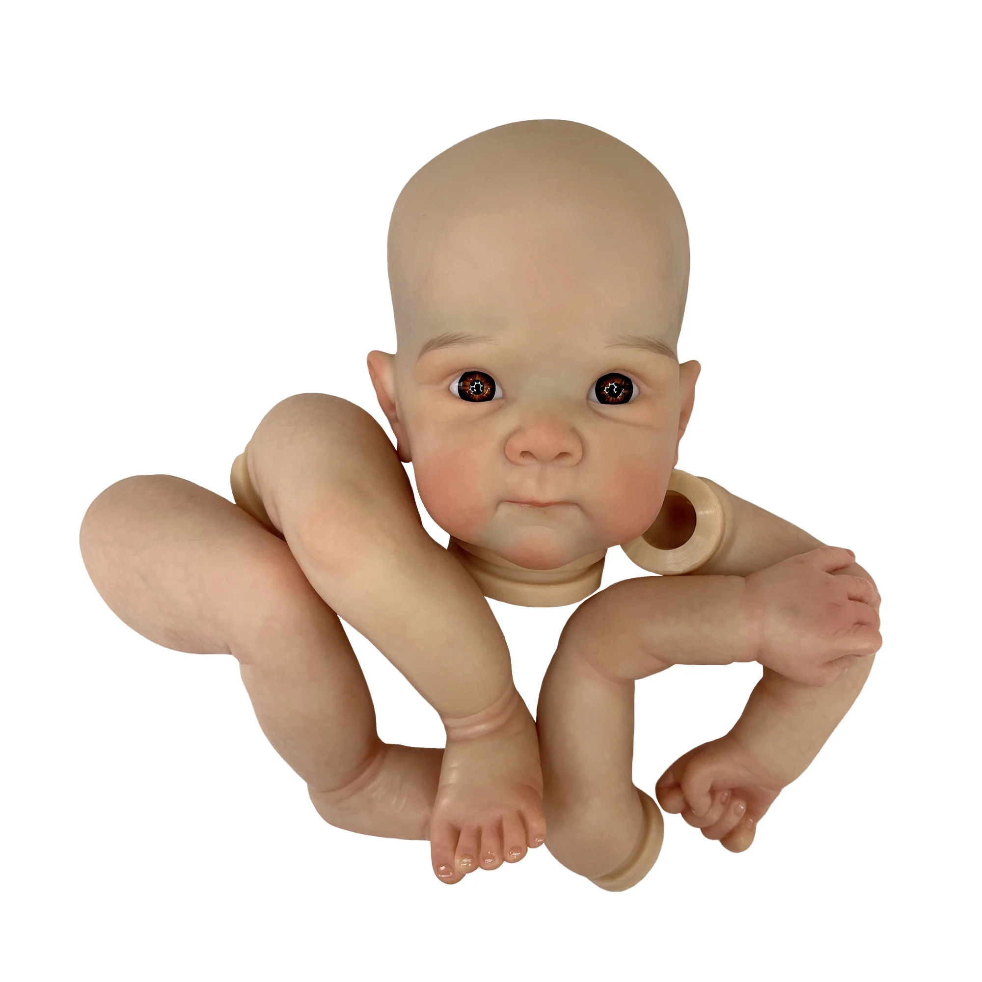 18 Inch Bebe Bettie Doll Kits 3D Painting Handmade Soft Vinyl With Full Limbs Reborn Baby Kits Unpainted Doll Kits