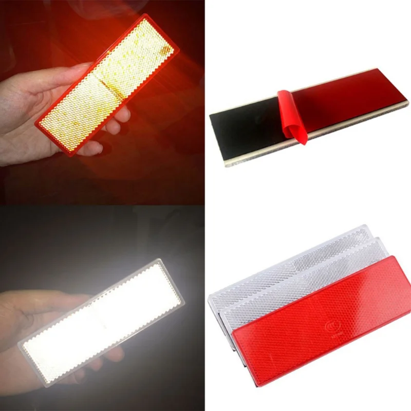 Truck Motorcycle Reflective Plate Sticker Car reflective logo Plastic Reflective Reflector Night Safety Warning Sticker Tape
