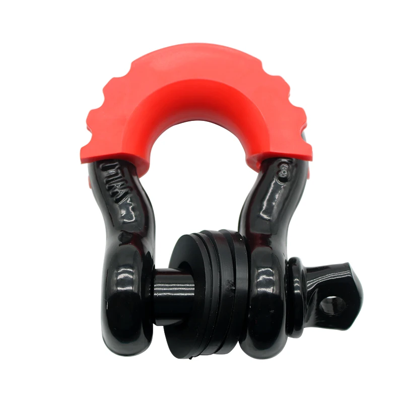 Anti-Rust Bow Shackle 5/8" D-Ring Shackle 42,990lbs Break Strength with Isolator &Washers Kit for Jeep Off-Road Vehicle Recovery