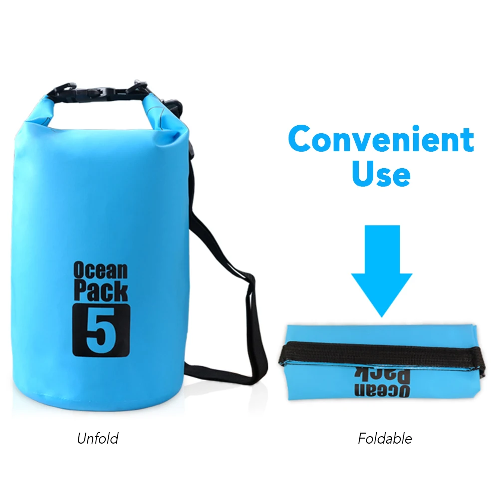 Dry Outdoor Backpack Waterproof Water Floating Bag Roll Top Sack for Kayaking Rafting Boating River Trekking Swimming Pool Kayak smile