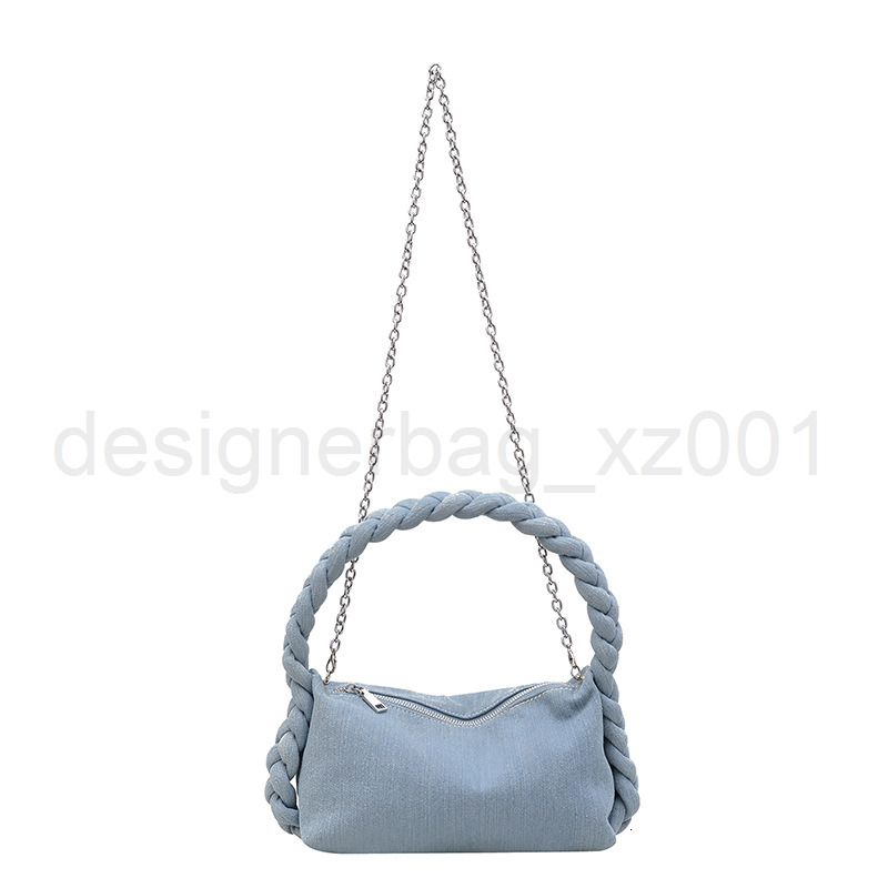 Fashion Classic Bag Designer 10a Top Woman Handbagevening Bags Korean Version New Hand Woven Denim Pillow Fashionable and Versatile French Stick Women