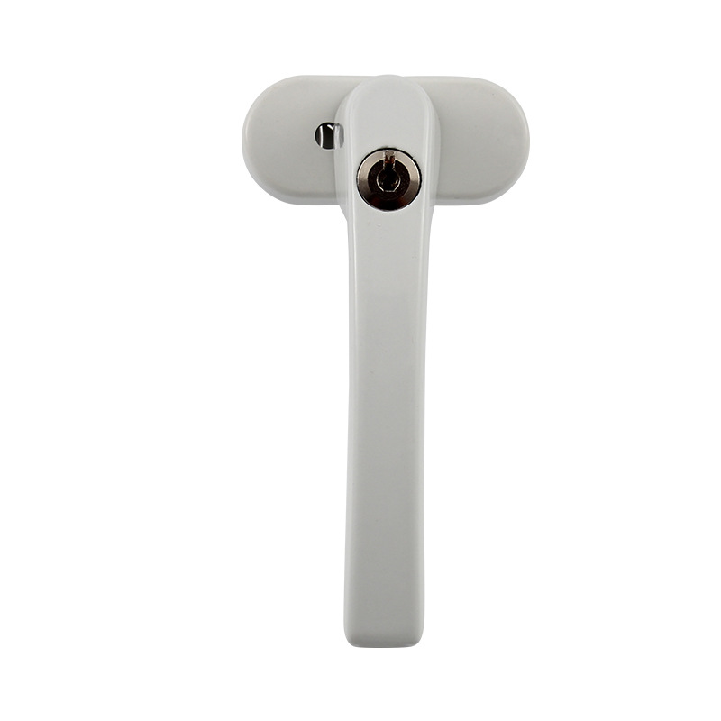 Vintage UPVC Window Replacement Round Handle Lock with Key Aluminum Alloy Casement Window Outwards Handle