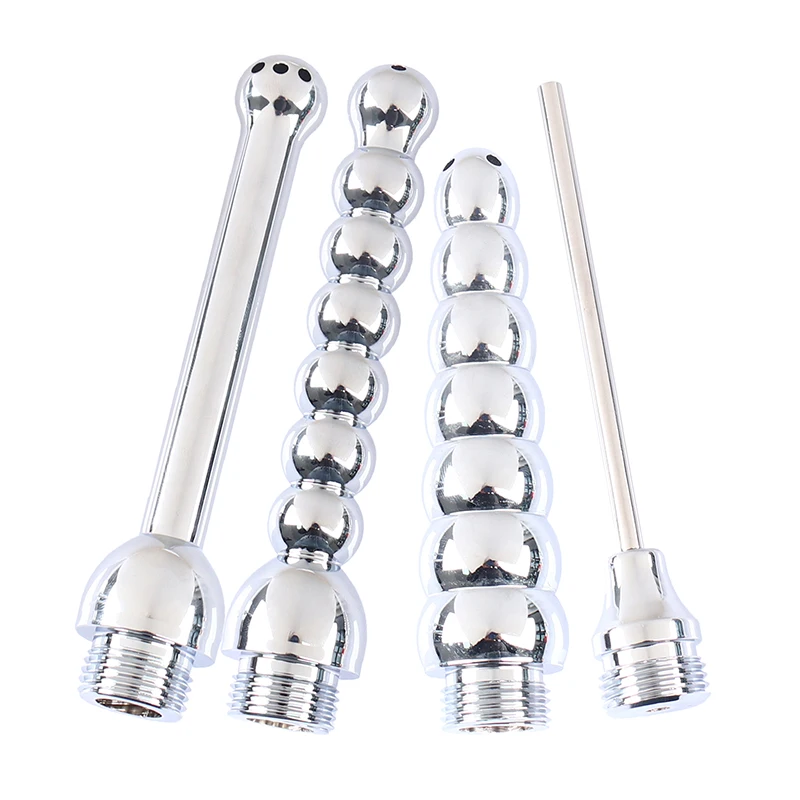 Aluminum Cleaning Enema Shower Bidet Anal Anus Clean Plug Colonic Washer 666 666