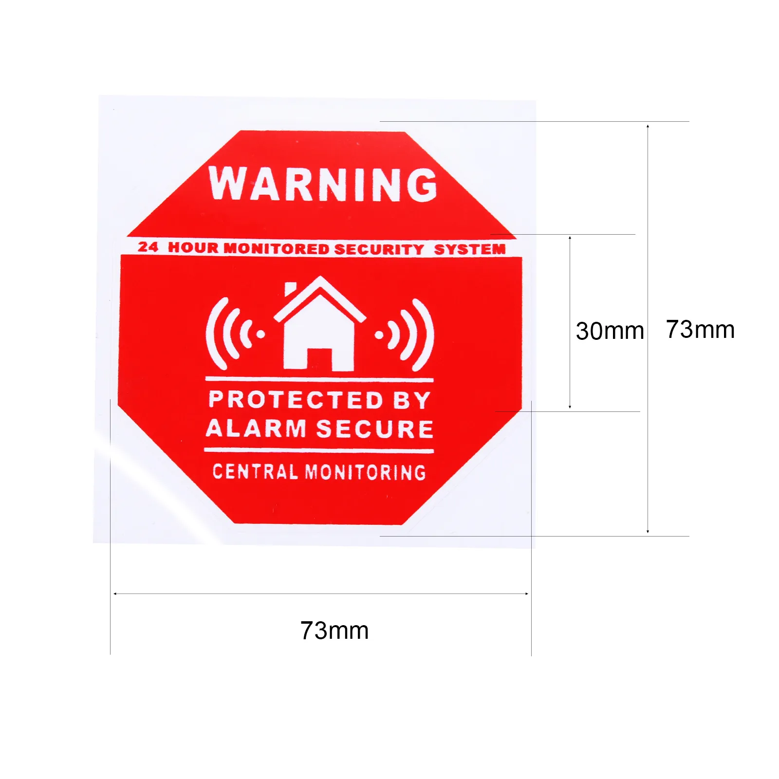 4pcs/set Home Alarm Security Sticker Warning Signs Decals Window Door Stickers for Safety System Supplies 7.5*7.5cm