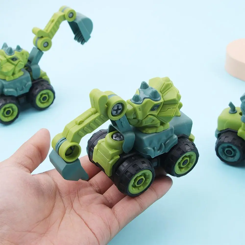 1PC Car Toy Dinosaur Disassembly Excavator Bulldozer Engineering Team Car Gift Transport Car Vehicle