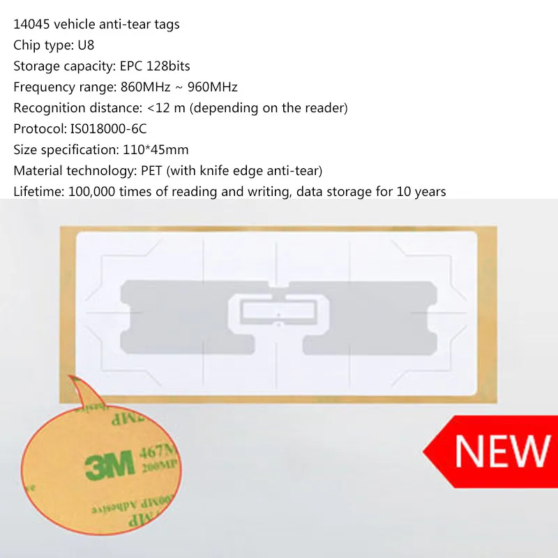 30PCS 860-960mhz Alien U7 Long Range RFID UHF Tags Sticker Wet Inlay EPC Global Gen2 ISO18000-6C
