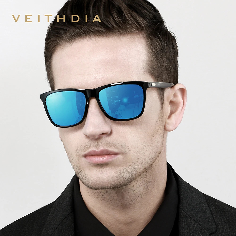 VEITHDIA sunglasses unisex retro aluminumTR90 sunglasses polarized lens retro glasses mens and womens sunglasses 6108 241031