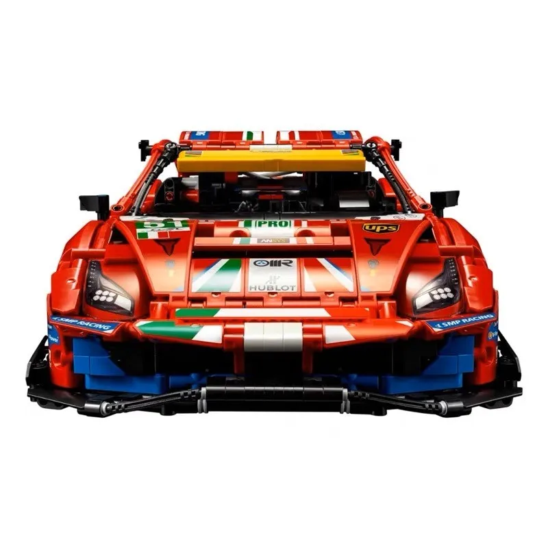 Technical Ferrareed 488 City Racing Car Building Blocks MOC 42125 Bricks Super Sports Cars Model Boys Assembly Toys Kid Gifts
