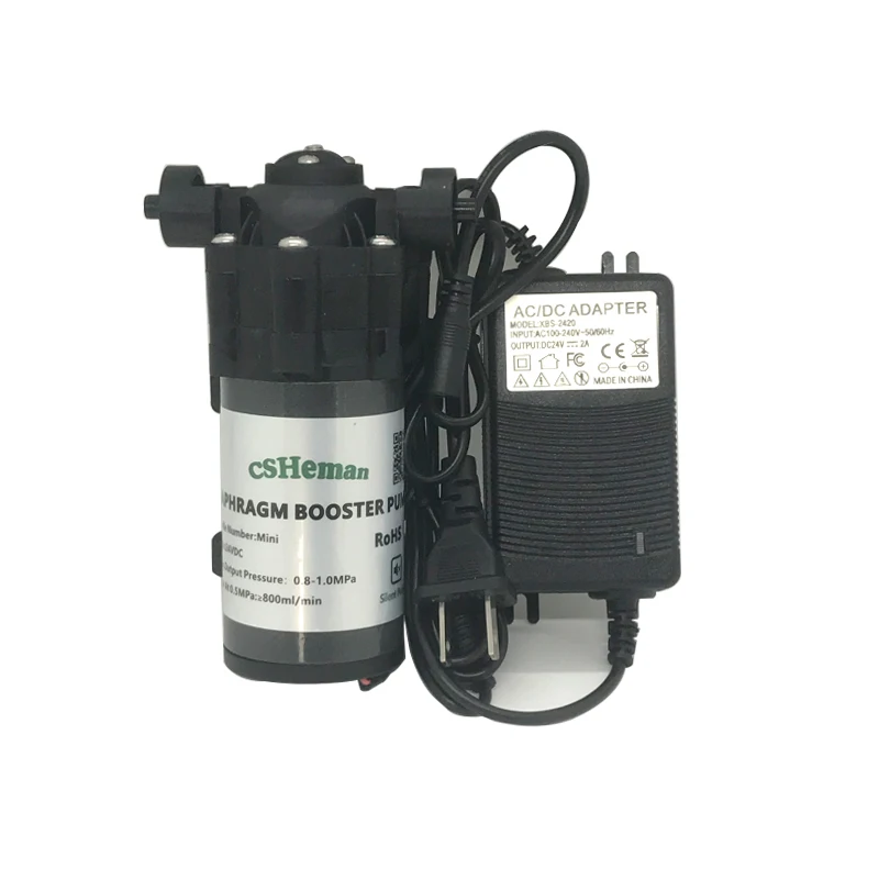 75GPD RO 24V Booster Silent Reverse Osmosis Water System Pressure Increase Pump