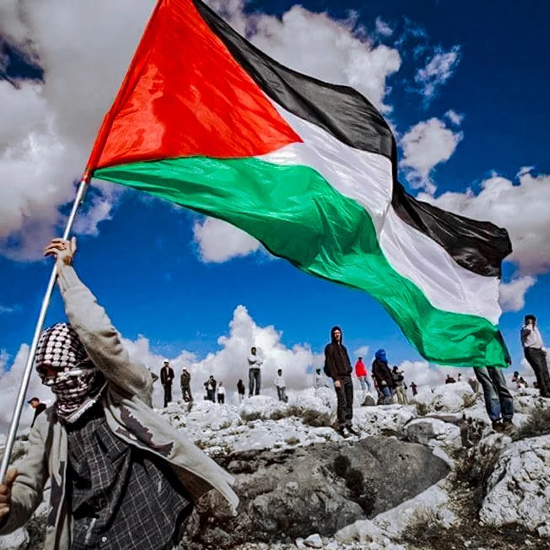 90X150Cm Palestine Flag High Quality Polyester Gaza Palestinian Freedom Banner Office Parade Festival Home Decoration