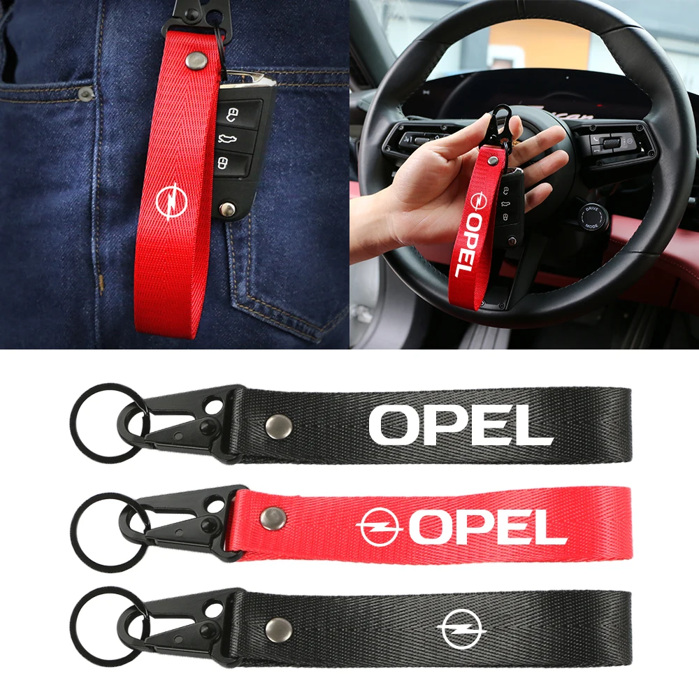 Anti-Lost Car Keychain Split Ring Auto Accessories For Opel Astra H J G K Insignia Corsa C D Vectra C B Meriva a Zafira Trailer