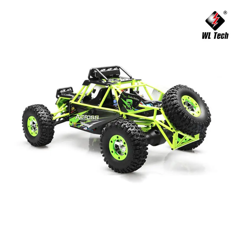 WLtoys WL 12428 1/12 4WD RC Racing Car High Speed Off-Road Remote Control Alloy Climbing Truck LED Light Buggy Toys Kids Gift