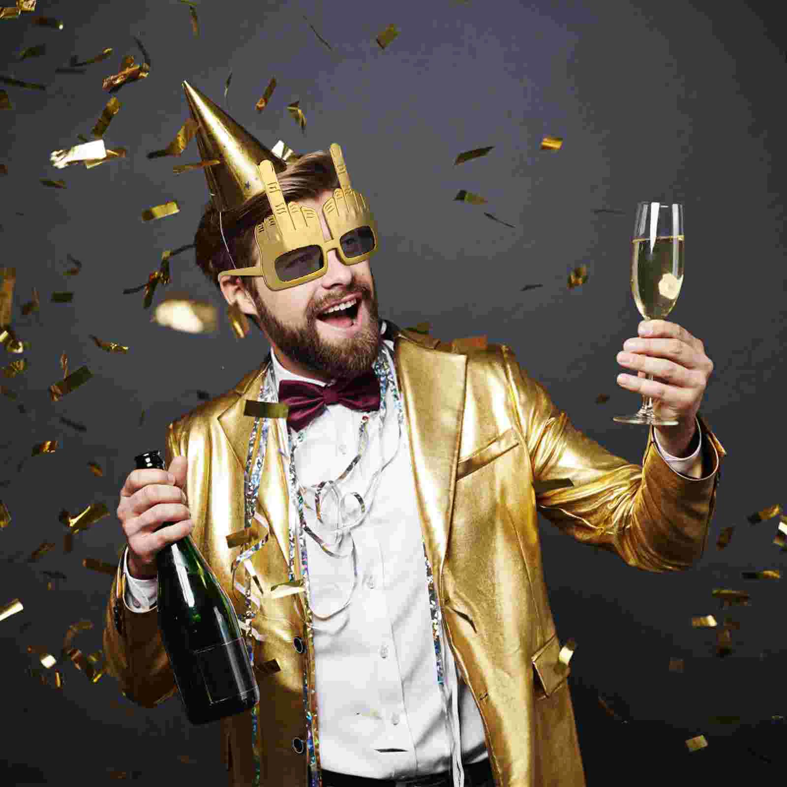 Funny Glasses Middle Finger Party Sunglasses Costume Photo Booth Props Hand Shape Funny Party Glasses