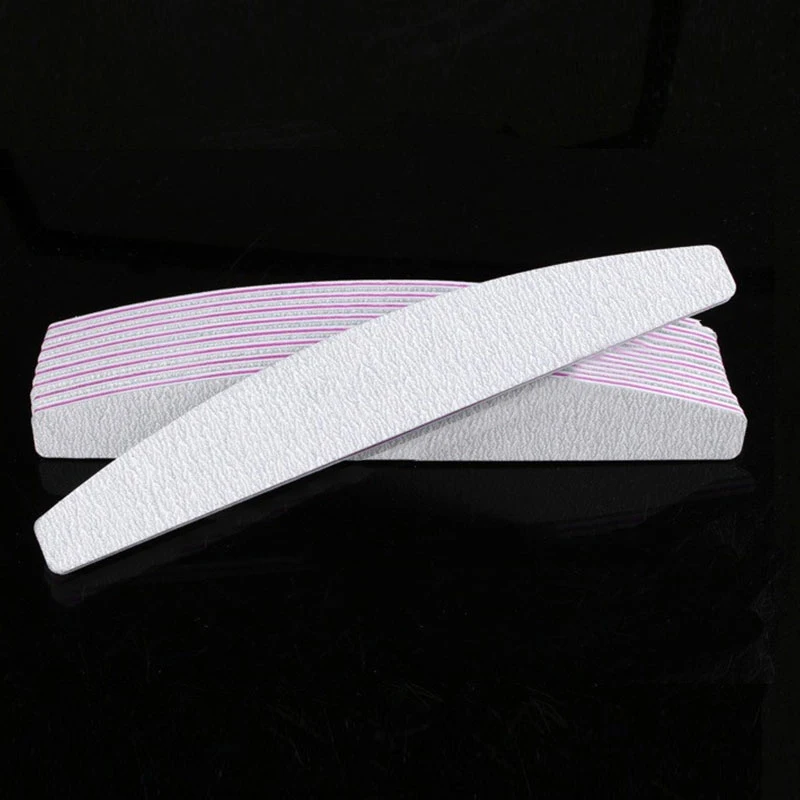 Nail File Lime 100/180 Double Side Sanding Buffer Block Set Nail Trimmer White Grey Nail Files For UV Gel Polish Manicure Tool