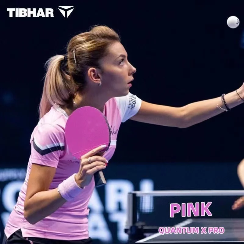TIBHAR Table Tennis Rubber PingPong Original QUANTUM X PRO 74-031 Pimples In Unsticky Colorfu Blue Pink Violet