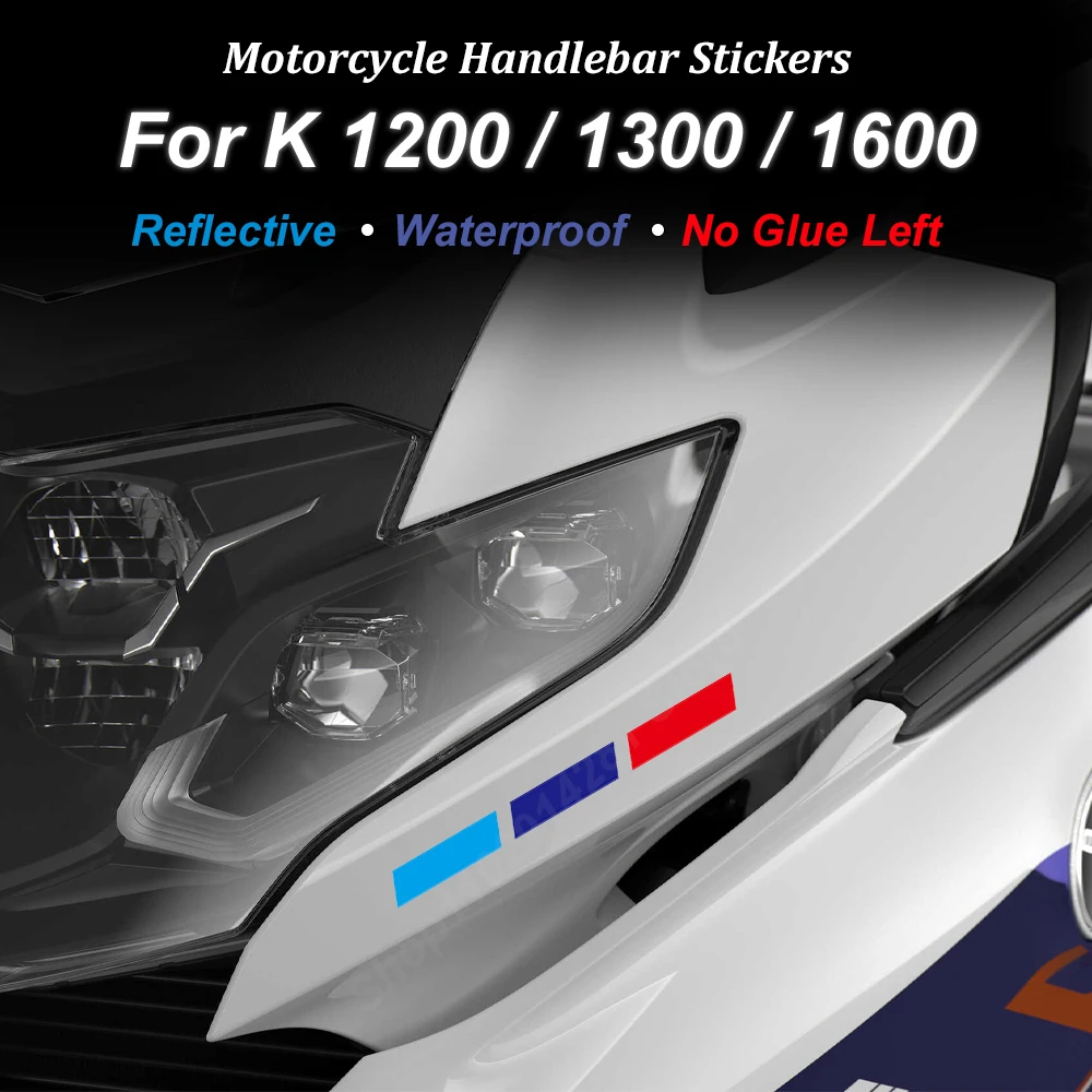 Motorcycle Handlebar Stickers Reflective Decal k1600 GTL Accessoires for BMW K1200LT K1300R k1600GT K 1200 1300 1600 GT/LT/R/LTC