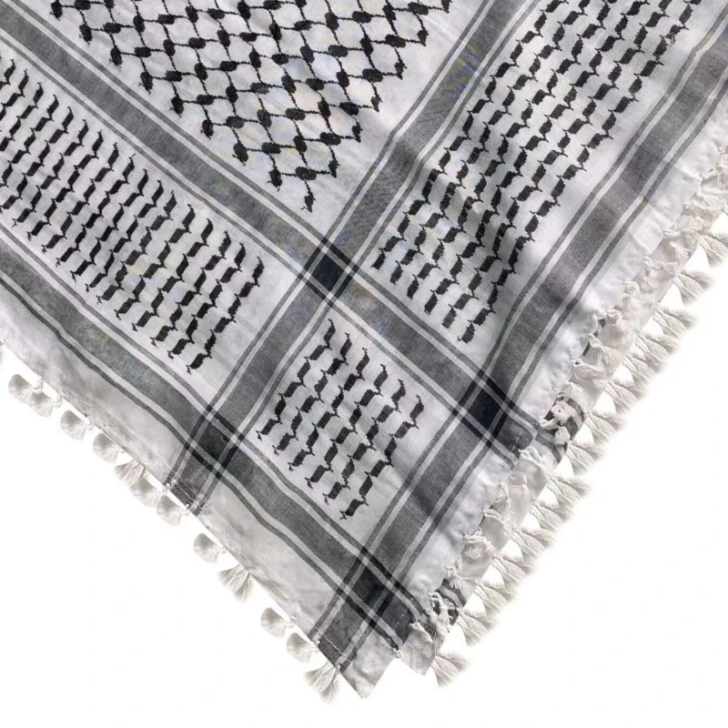 Scarf Arab Shemagh Keffiyeh Palestine Scarf Men Women Shawl Wrap Shemagh Scarf