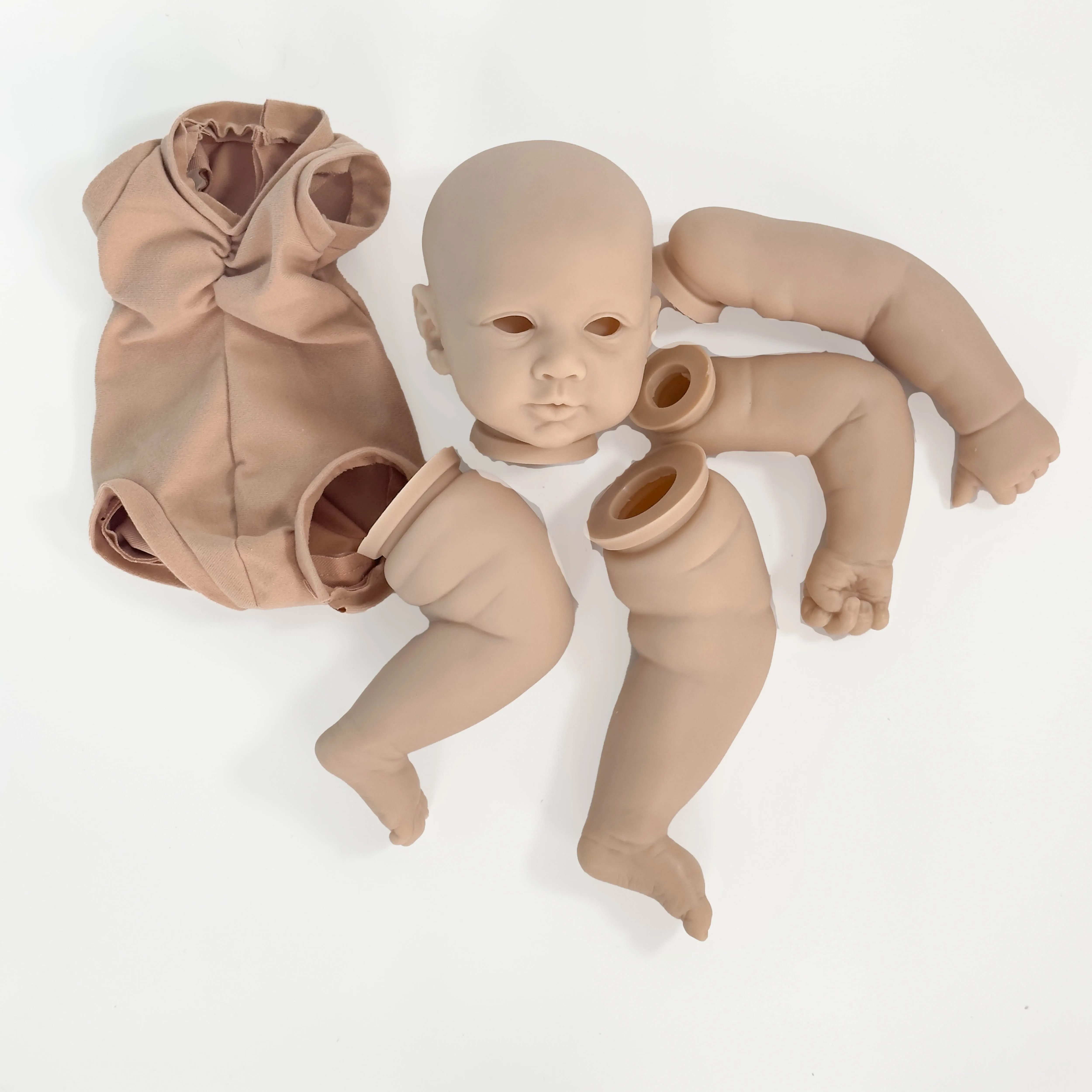NPK 21inch Newborn Baby Reborn Doll Kit Baby Piper Lifelike Soft Touch Fresh color Unfinished Doll Parts DIY Toys