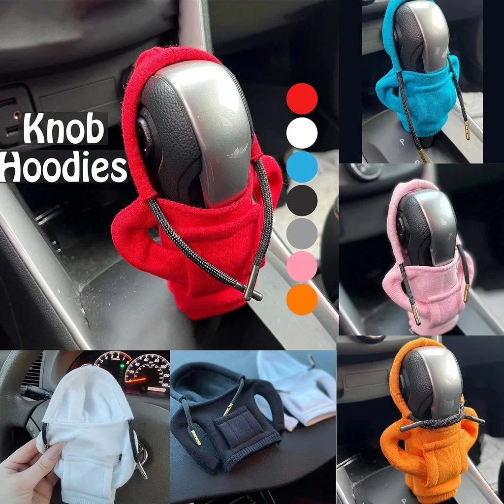 2024 New Funny Car Knob Hoodie High Quality Sweatshirt Sweater Design Universal Shift Gear Stick Cover