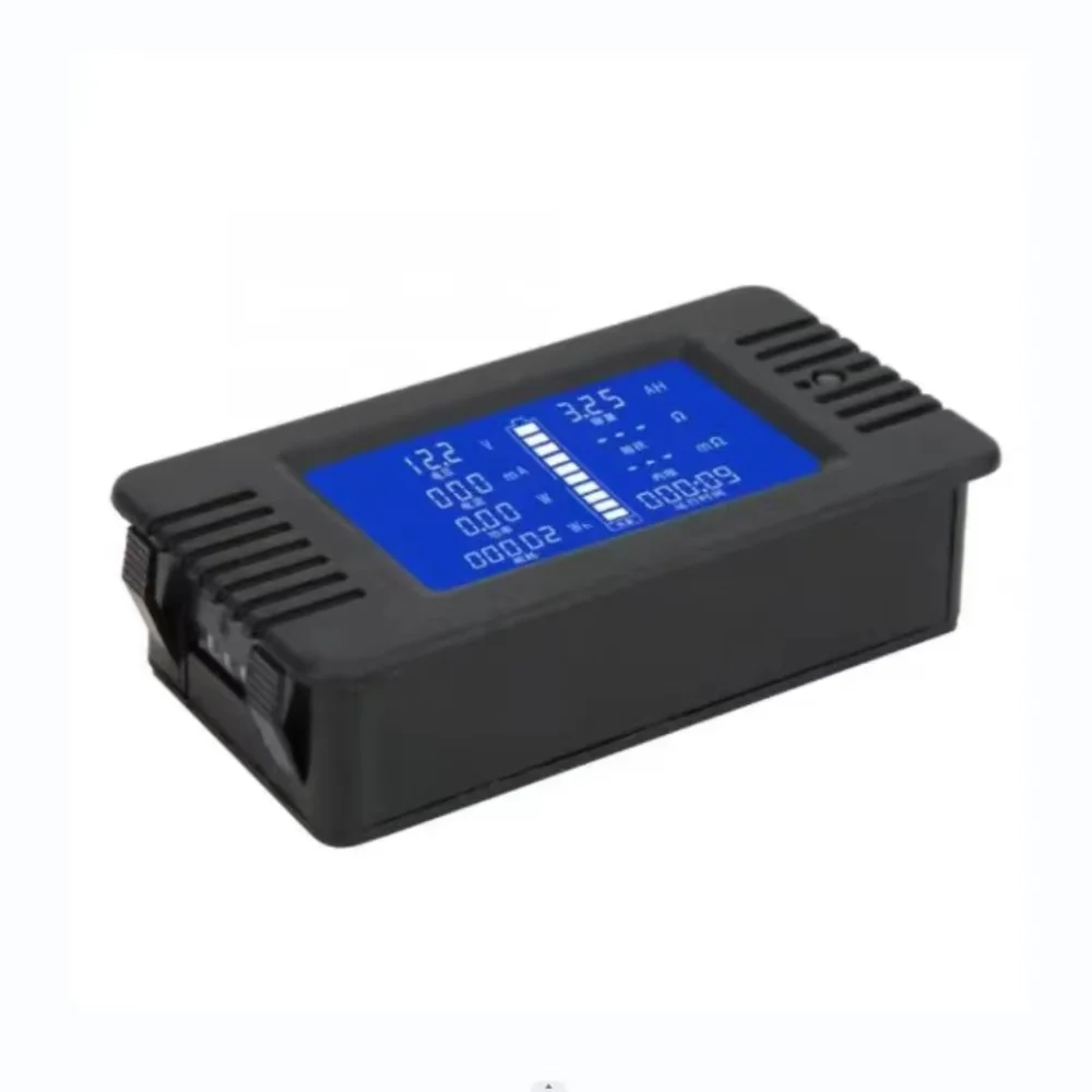 PZEM-015 50A Digital Battery Tester Ammeter Voltmeter Power Meter Power Capacity Impedance Residual Power Tester(With 50A shunt)