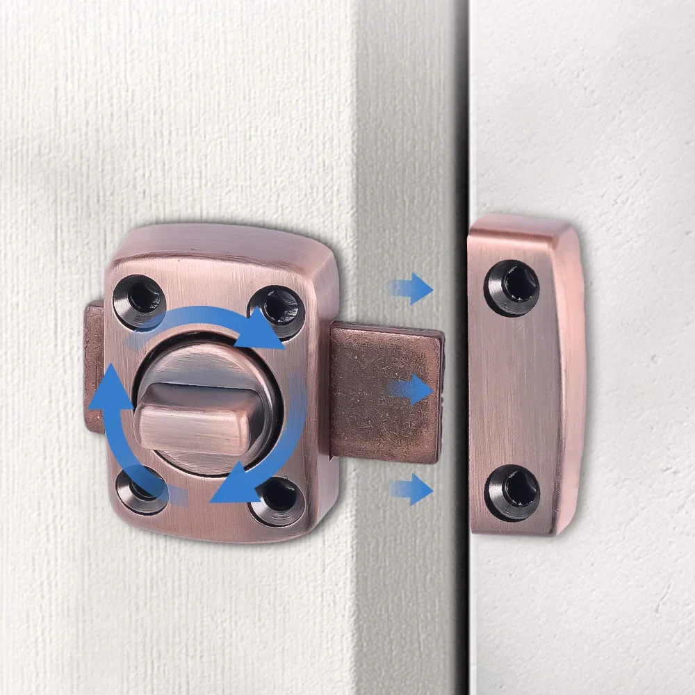 Kids Safety Drawer Locks Clasp Door Bolt Type Interior Perforated Latch Door Lock Universal Safety Lock Bedroom Anti-theft Locks