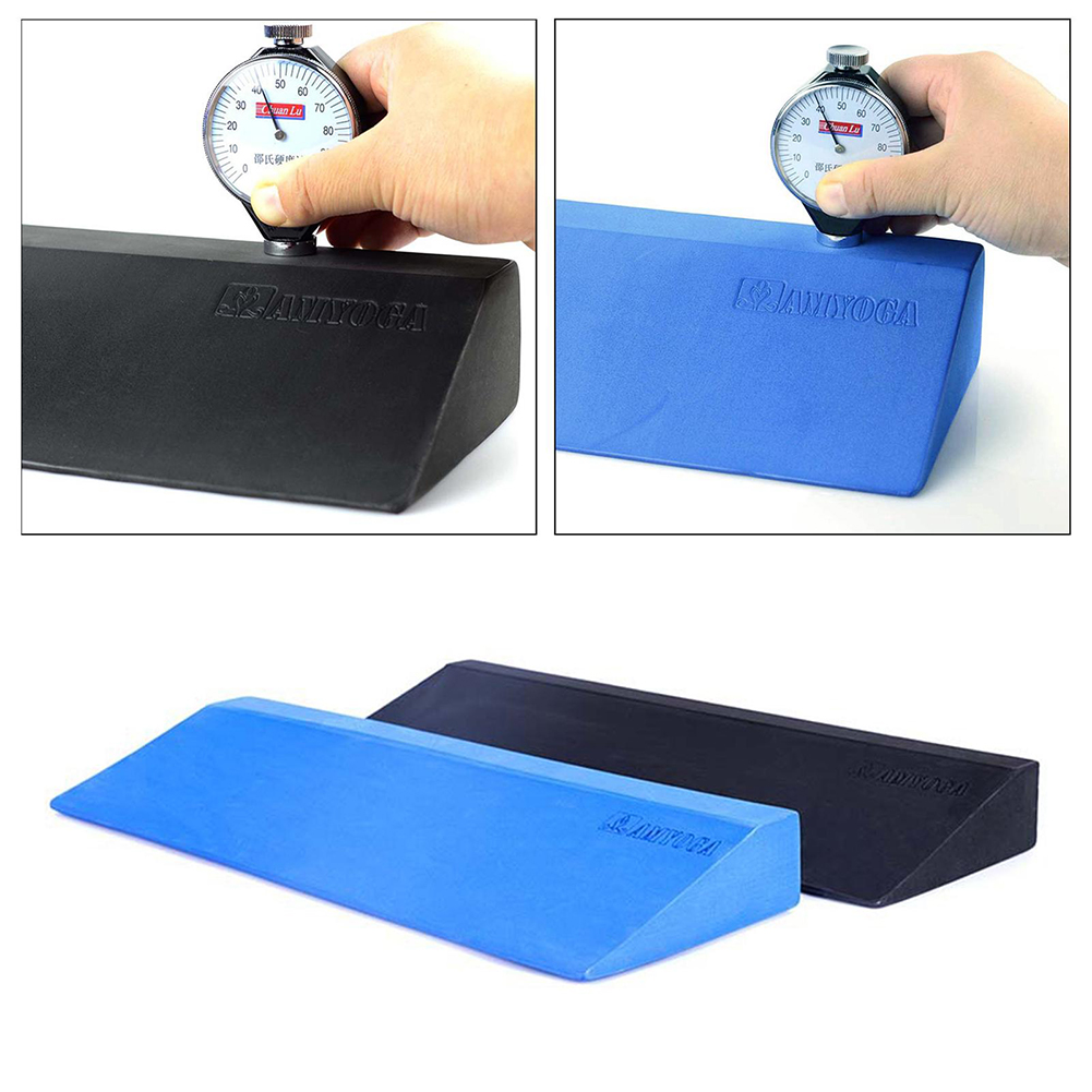 Yoga Wedge Stretch Slant Board Wrist Lower Back Support Slanting Board EVA Yoga Block for Exercise Gym Fiess smile