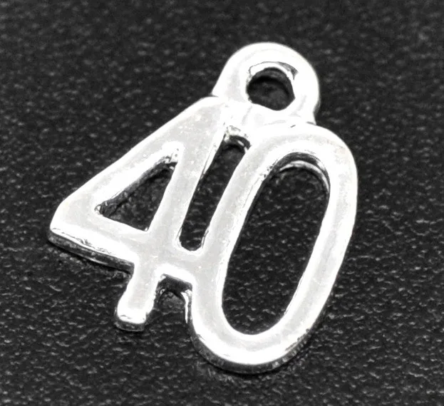 College Jewelry Charms Number Antique Silver Color Message " 16 18 21 40 50 60" Metal Pendants DIY Making Necklace Jewelry Gifts