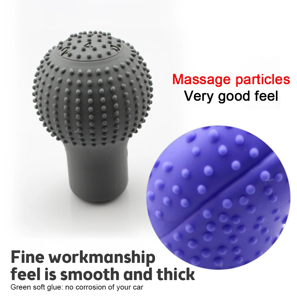 NonSlip Car Silicone Gear Shift Knob Cover Gear Shift Grip Manual Lever Knobs Case Protector Bump Stick Car Interior Accessorie