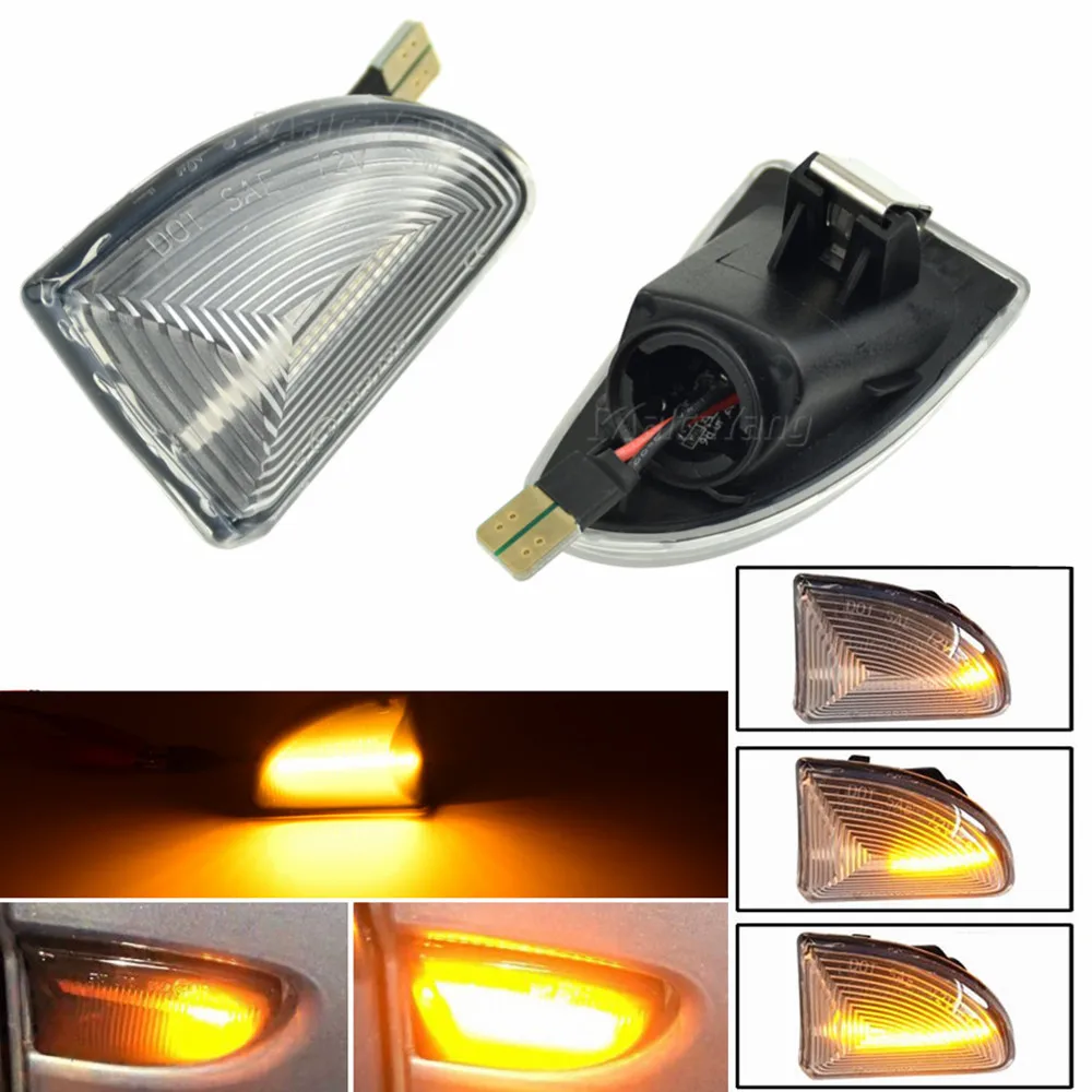 Smoke Clear Lens OEM Fender Side Marker Lamp Turn Signal Light For Smart Fortwo 451 MK1 & MKII 07-15
