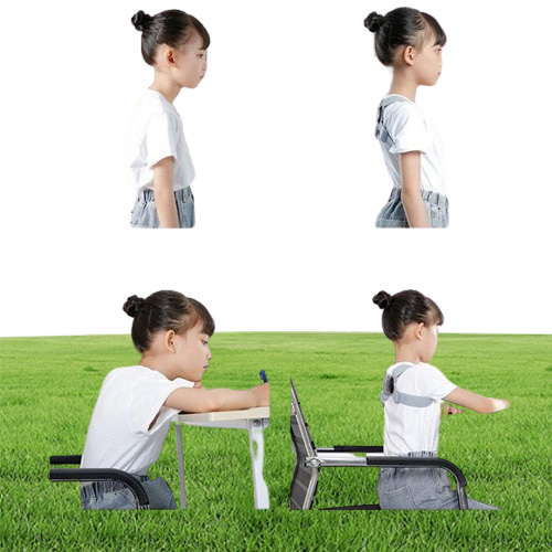 Back Support Posture Corrector Trainer With Smart Sensor Vibration Reminder Straightener Brace For Adult