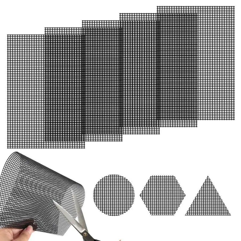 pcs Flower Pot Hole Mesh Pad Bonsai Bottom Grid Mat Prevent Soil Loss Breathable Drainage x cm 5