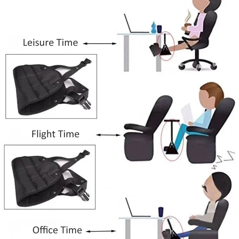 Portable Footrest Hammock for Travel, Airplane Foot Rest for Travelers, Plane Train, Coach Foot Hanger, Hammocks Rests Feet Leg