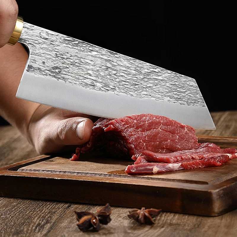 Professional Japanese chefs knife hand forged steel fish fruit knife butchers meat slicing and chopping kitchen knife with gift box X241102