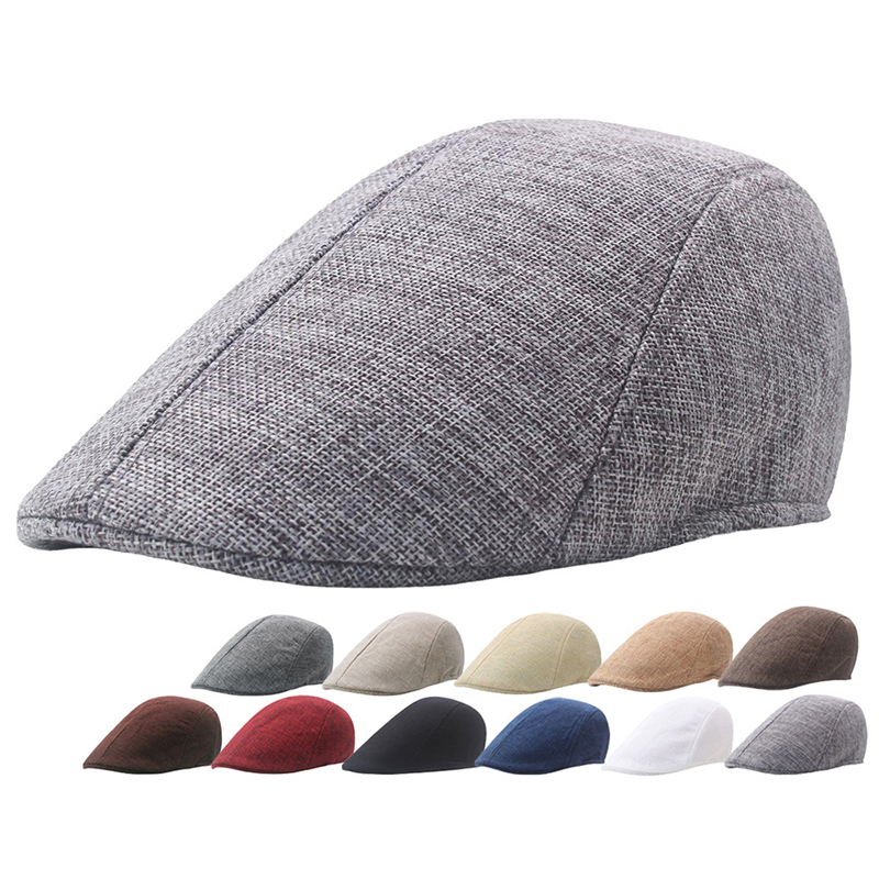 Classic Grey Newsboy Cap For Men Vintage Gatsbay Hat Irish Outdoor Cabbie Beret Spring 2025 Painter Hat new Driver Hat Beret For Male