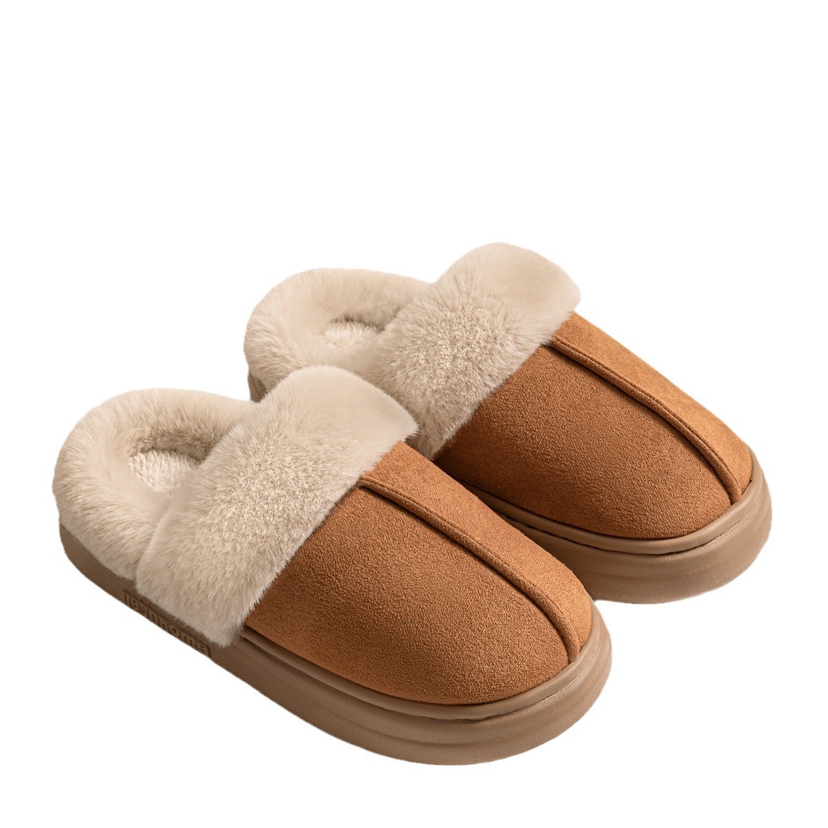 2024 new free shipping Cotton mop designer slippers for womens Suede insulation and thickening black white brown (Size is one size smaller! Order one 