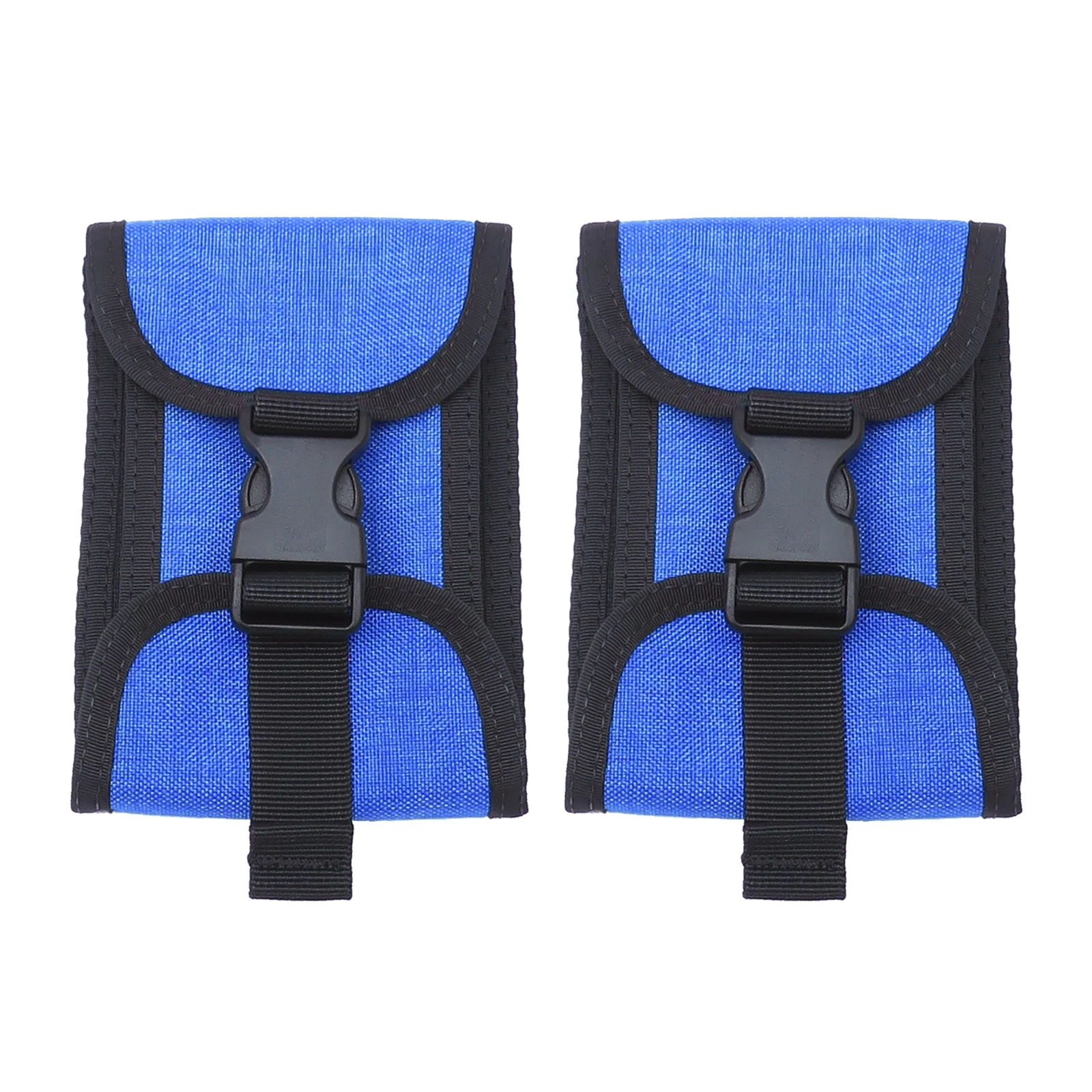 2pcs Diving Weight Pocket Tech Dive 5lb Weights Holder Bag, QR Buckle Backplate/Donut/Weight Belt Mount Pouch Bags