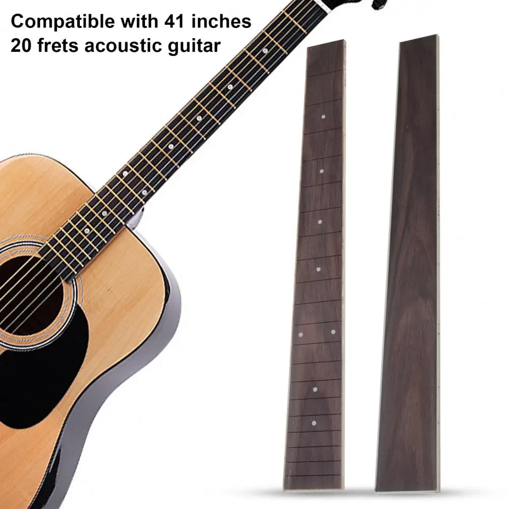 Guitar Neck Parts DIY Fretboard Guitar Neck Comfortable Smooth Delicate Rosewood Neck Guitar Fingerboard Tool