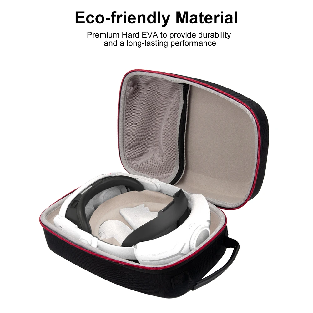 Bag Portable Storage for Quest 3 Case EVA Hard Carrying Case Lens Cover for Meta Quest 3 Headset for Meta Quest 3 VR Accessories smile