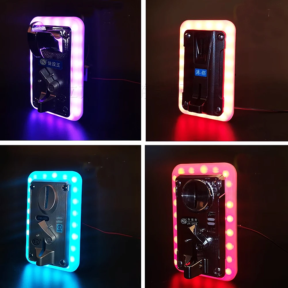 LED Coin Acceptor Frame Waterproof Reusable Light Stands Lightweight Vending Machine Parts Lamp Holder Pinball Arcade Game DIY