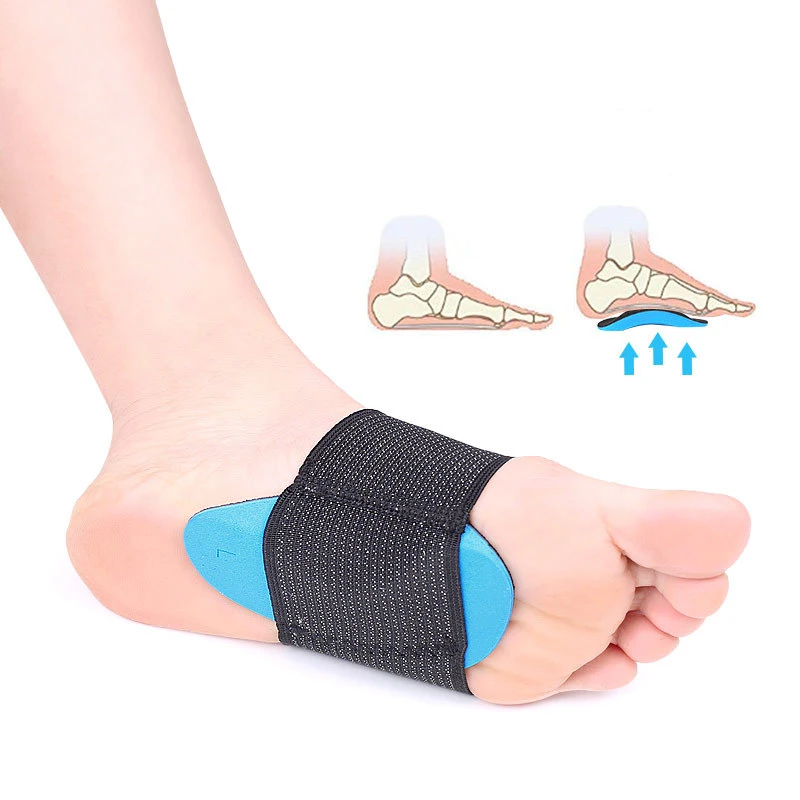 2PCS Flat Feet Arch Support Orthopedic Insoles Pads Orthotics Flat Foot For Shoes Insert For Plantar fasciitis Feet Care Insoles
