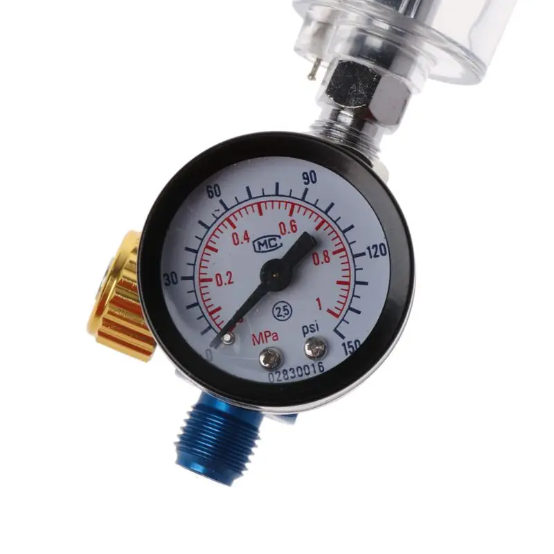 Spray Gun Air Regulator Gauge + In-line Water Trap Filter + JP/EU/US Adapter Pneumatic Tools Accessories For Airbrush