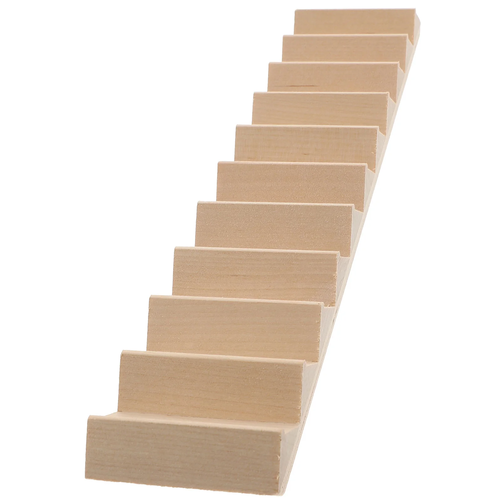 1PC 1/12 Mini House Staircase Miniature 2025 Wooden Stairs new Without Handrail DIY Accessory