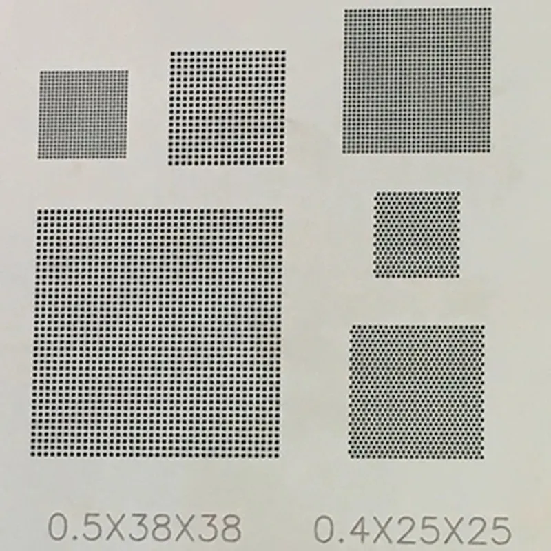 RELIFE 0.3/0.35/0.4/0.5 Multi-purpose BGA Reballing Stencil 0.12mm 45Degree/Parallel Hole Tin Planting Steel Mesh
