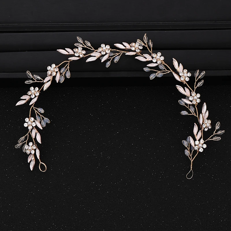 Wedding Crystal Flower Headband Tiara Hairband For Women Bride Queen Party Wedding Bridal Hair Accessories Jewelry Band Gift