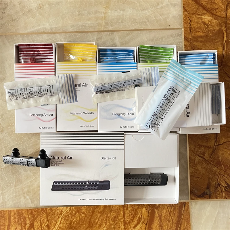 Original For BMW Air Outlet Perfume Fragrance Fresh Purified Car Reshenner Flavoring Clip 6 Smell Solid Diffuse Holder Stick