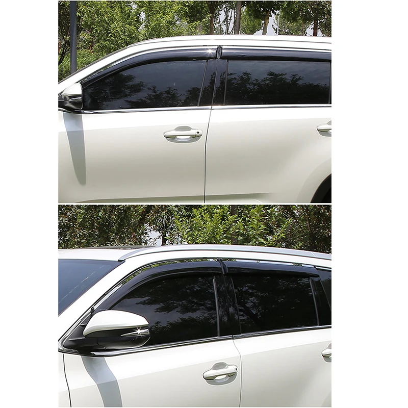 Windshield For Citroen Grand C4 Picasso Accessories 2013~2022 SpaceTourer Car Side Window Visor Rain Sun Guard Cover Car Sticker